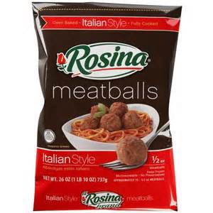 Save $1.00 off (1) Rosina Homestyle or Italian Meatball