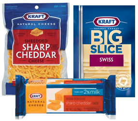 New: Save $0.75 off any one KRAFT Natural Cheese!