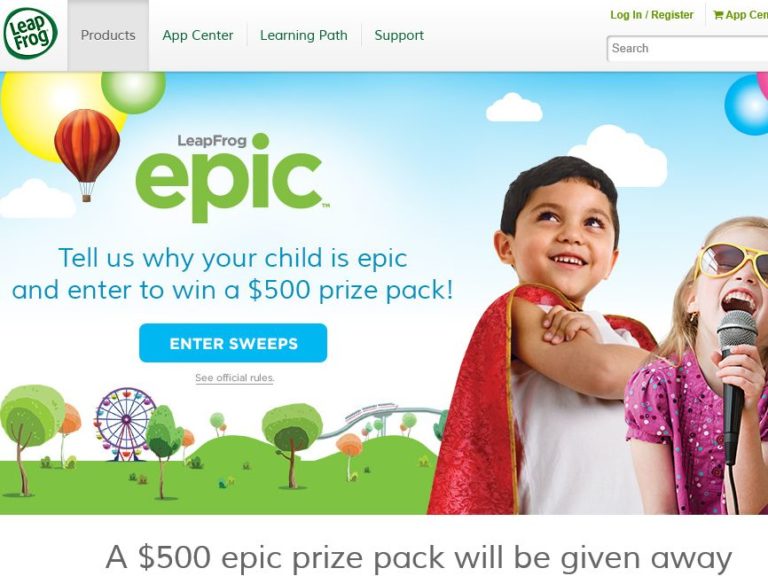 LeapFrog Sweepstakes: Enter to Win a $500 Prize Pack!