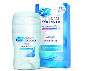 Free Secret Clinical Strength Deodorant