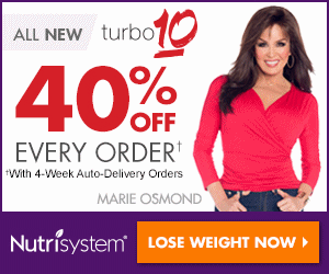 Receive 40% OFF or $50 OFF and FREE Shipping with your purchase of Nutrisystem