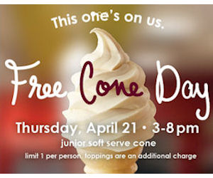 Carvel Free Cone Day – Today!