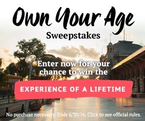 Enter The Own Your Own Age Sweepstakes & Win One Of 3 Grand Prizes