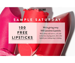 Win 1 of 100 Lipsticks From Lancome
