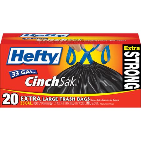 Save – $1.00 off any ONE package of Hefty Trash Bags