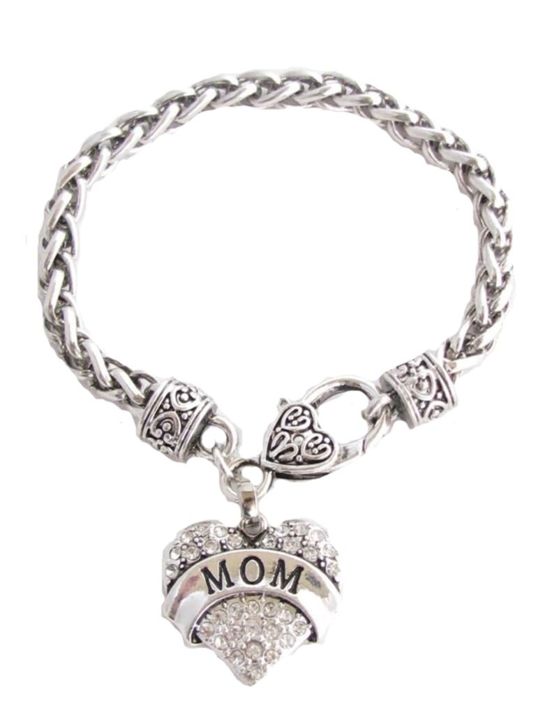 Amazon HOT Deal: Mom Clear Crystals Fashion Lobster Claw Heart Bracelet Only $3.12!