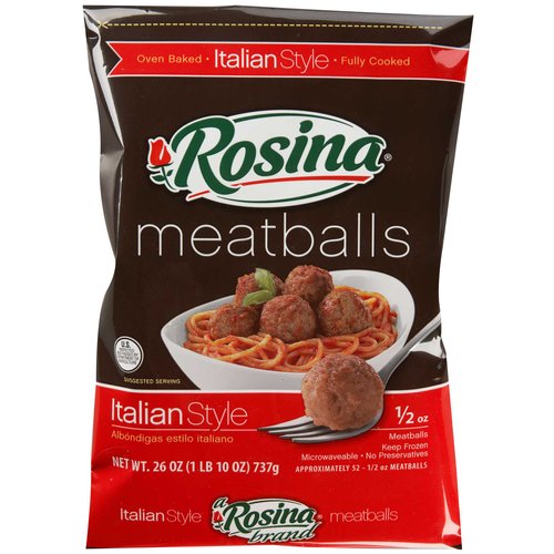 Hurry High Value $1.50 off (1) Rosina Italian Meatballs Coupon