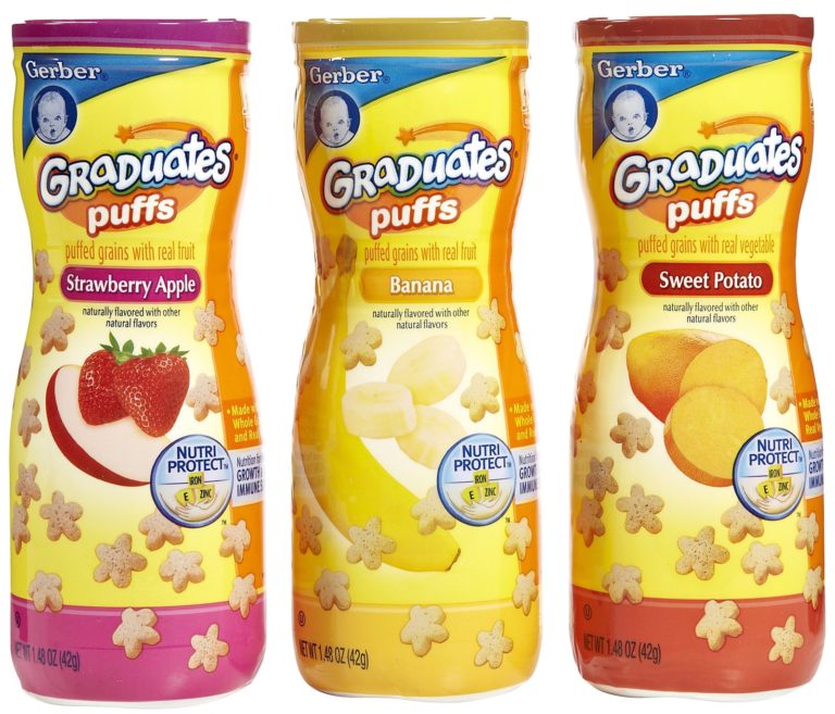 Save $1.00 off any 3 Gerber Graduates Puffs