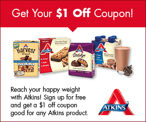 FREE –  Atkins Quick-Start Kit And Coupon!