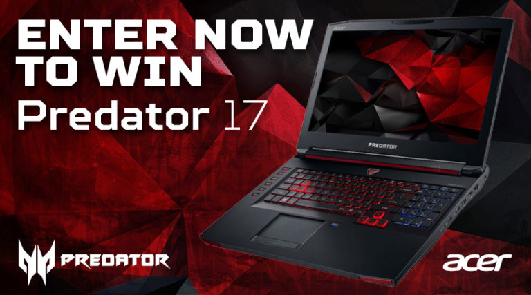 Win a Predator 17 Notebook worth $2,500
