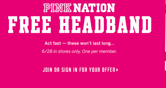 Free Victoria’s Secret Headband In-Stores – Today Only!