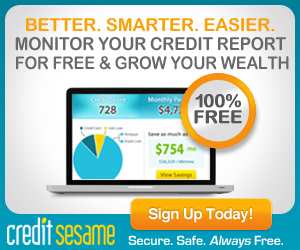 CreditSesame – 100% Free Credit Score, Monitoring & ID Protection!