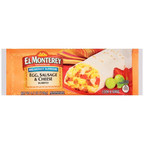 SAVE -$1.00 off any Three El Monterey Breakfast Burritos