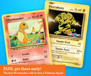 Free Pokemon Figure, Card, Album & More at Toys R Us – Today