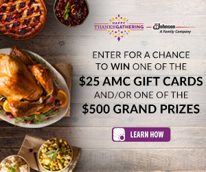 Enter for a chance to win one of many $25 AMC gift cards and/or one of the $500 grand prizes