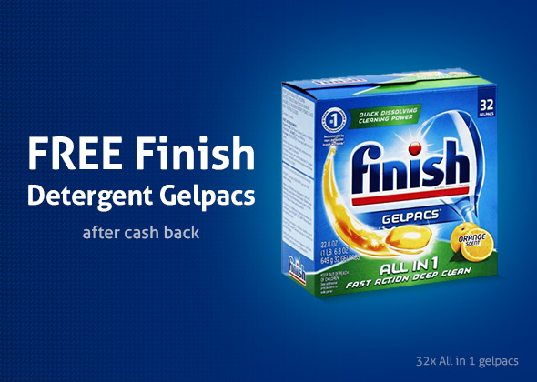 Free Finish Powerball Tabs Dishwasher Detergent Tablets 32 Count!