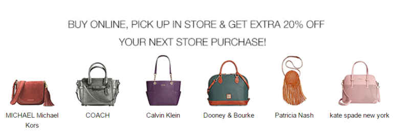 Macys – Take an extra 25% off designer handbag clearance!