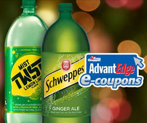 Free 2 Liter of Schweppes or Mist Twist at Price Chopper
