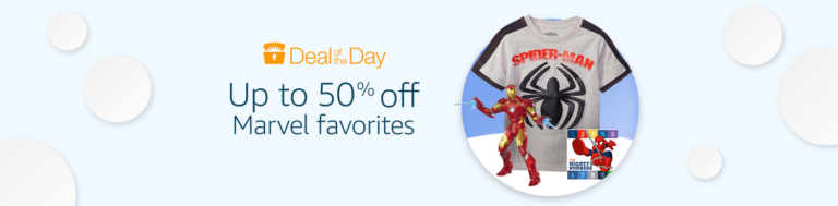 Amazon – Save 50% On Marvel Super Hero Items!