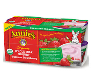 Free Annie’s Organic Whole Milk Yogurt at Jewel, Shaws & Star