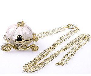 Amazon – Cinderella Pumpkin Carriage Necklace on Sale for $2.42 Shipped!