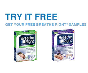 Free Sample of Breathe Right Nasal Strips