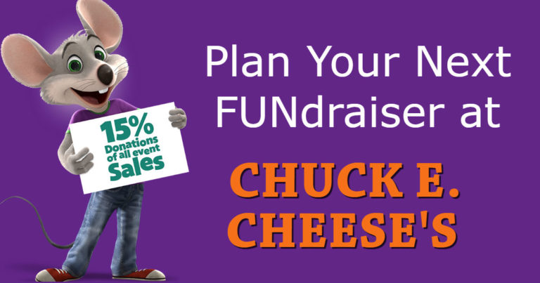 Have Your Next FUNdraiser at Chuck E. Cheese