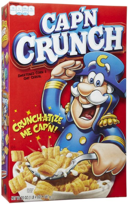 Save $1.00 on any 2 (two) boxes of Cap’n Crunch cereal