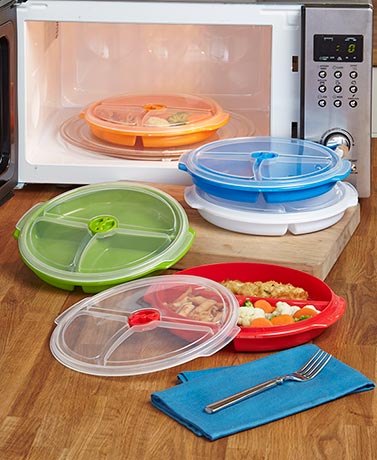 Set of 5 Divided Food Storage Plates Only $7.98