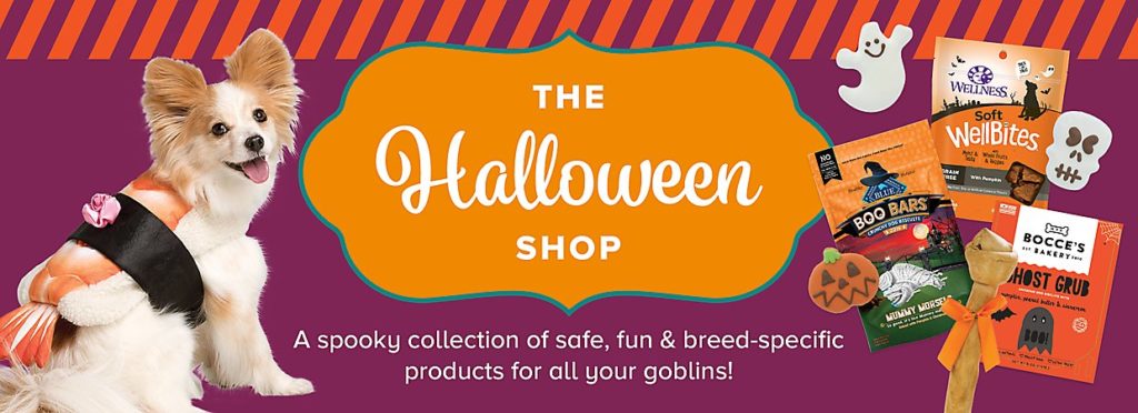 The Halloween Shop at PetSmart is now open! Shop a spooky collection of safe, fun & breed-specific products.