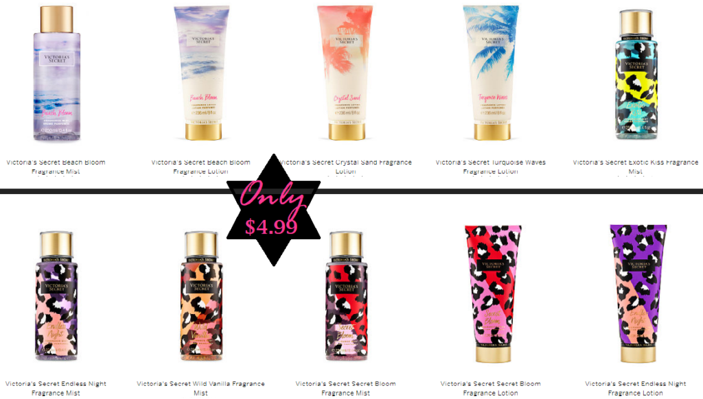 Victoria Secret Lotions & Fragrance Mists Only $4.99 (Reg $18.00)