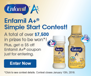 Enfamil A+ Simple Start Contest – Plus a $5 Off Coupon Just For Entering!