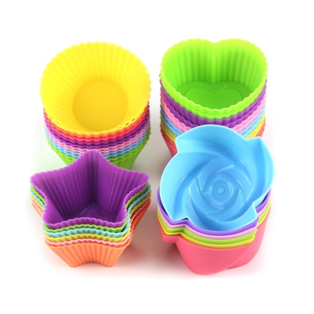 Amazon Deal: Nonstick and Heat Resistant Reusable Silicone Cake Molds (24-Pieces) Only $6.78 (Reg $12.99)