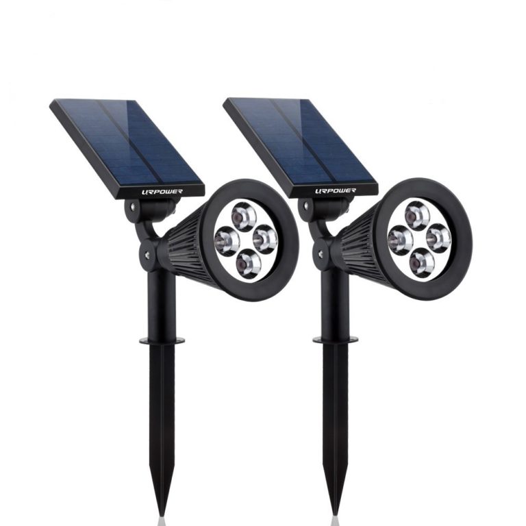 Solar Lights, 2-in-1 Waterproof 4 LED Solar Spotlight Twin Pack Only $25.99 + Free Shipping (Reg $50.99)