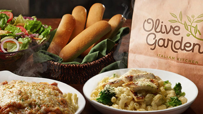 Olive Garden Buy One Entree Take One Home FREE is BACK