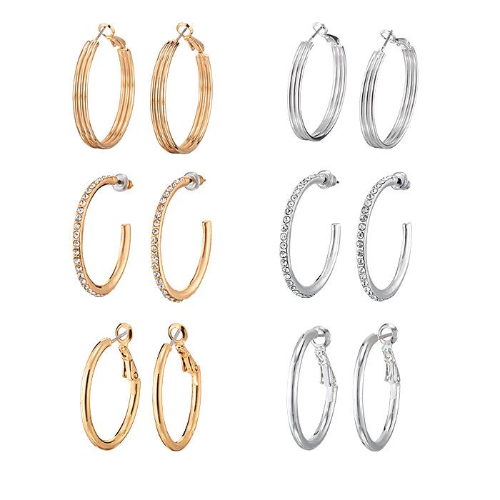 *Hot Deal* Everyday Hoop Earrings Trio Set Only $7.99 (Reg. $19.99)