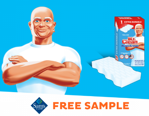 Free Mr. Clean Magic Eraser at Sam’s Club