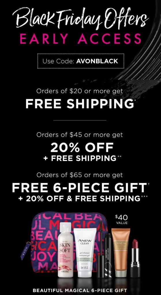 Early Access ~ Avon Black Friday And Cyber Monday Deals 2018