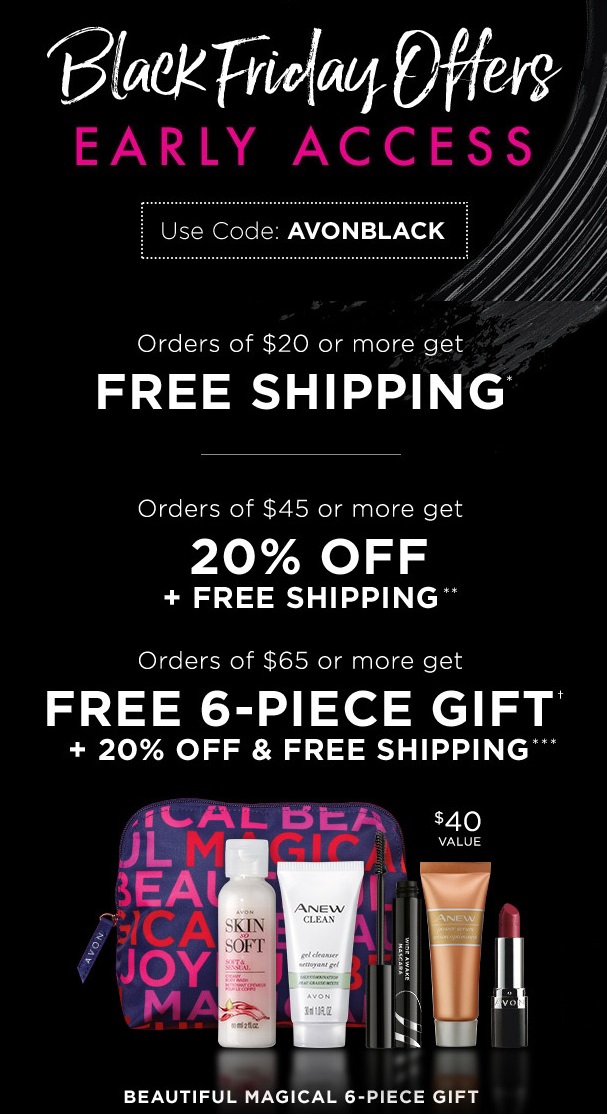 Early Access ~ Avon Black Friday And Cyber Monday Deals 2018