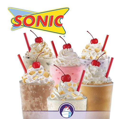 1/2 Price Shakes at Sonic Drive-In