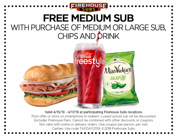 Free Sub at Firehouse Subs