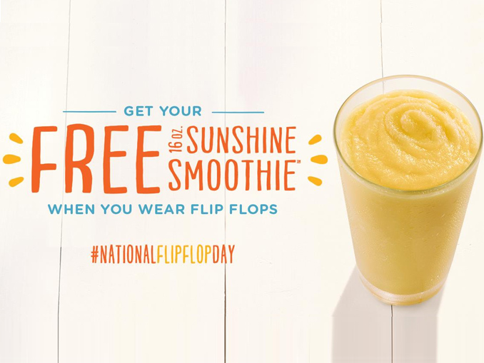 Free Smoothie at Tropical Smoothie Cafe