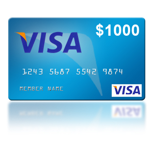 Win a $1,000 Visa Gift Card