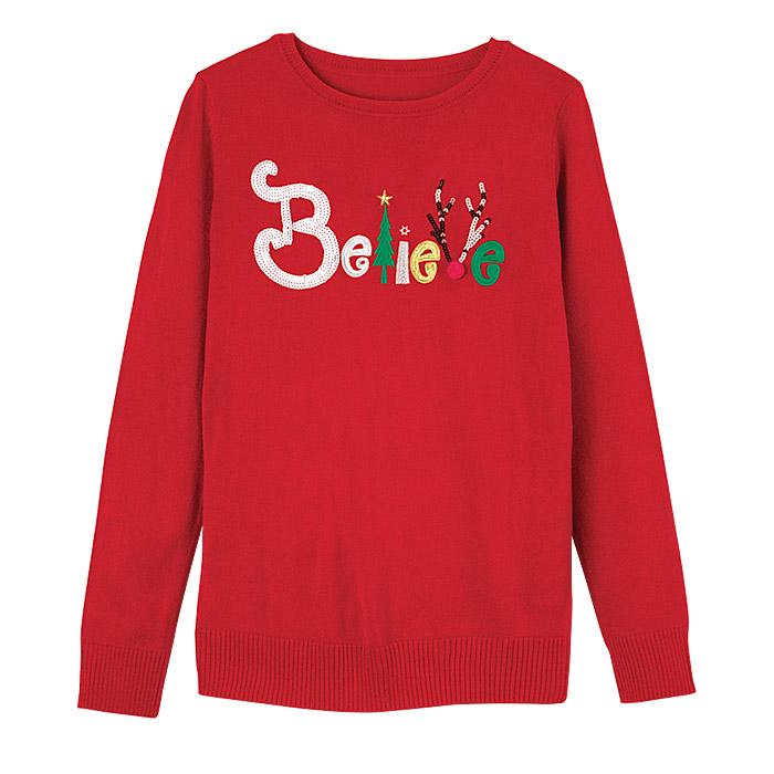 Believe Holiday Sweater Only $16.99 (Reg.$34.99)