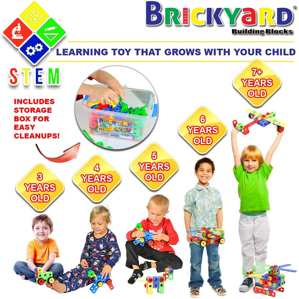 Save 55% on 163-Piece STEM Toys Kit ONLY $22.46 (Reg. $50)