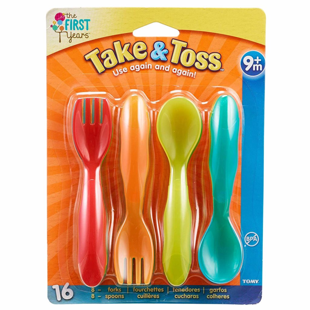 The First Years Take & Toss Flatware for Kids 16-Pc ONLY $1.95