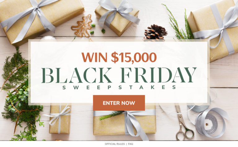 Win $15,000 Cash in the Martha Stewart Black Friday Sweepstakes