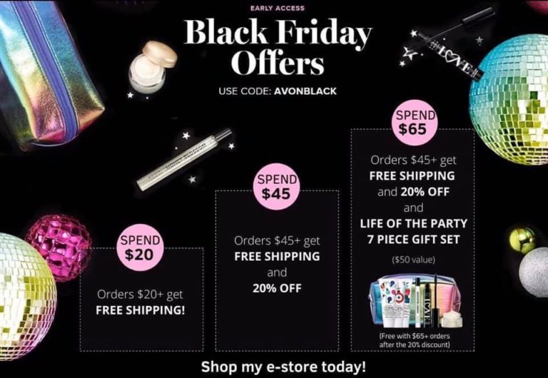 HURRY – Black Friday Deals Start Now At Avon!