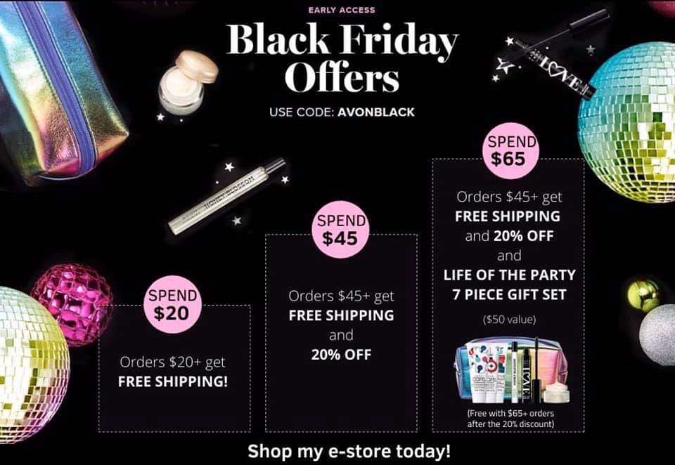HURRY – Black Friday Deals Start Now At Avon!