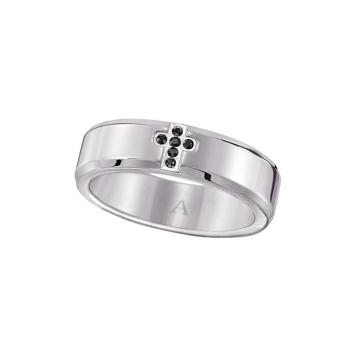 Men’s Stainless Steel Cross Accent Ring Only $16.99 (Reg.$32.99)